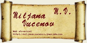 Miljana Vučenov vizit kartica